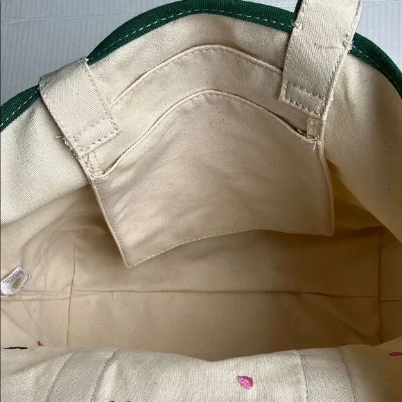 Universal Thread Floral Embroidered Canvas Tote Bag - Picture 10 of 16